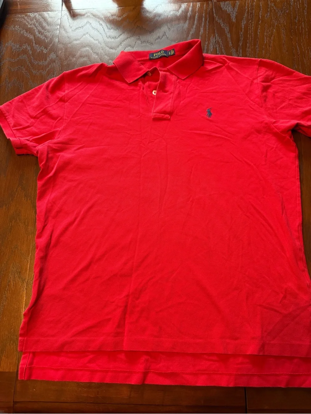 Ralph Lauren men’s Red Polo with Navy Pony